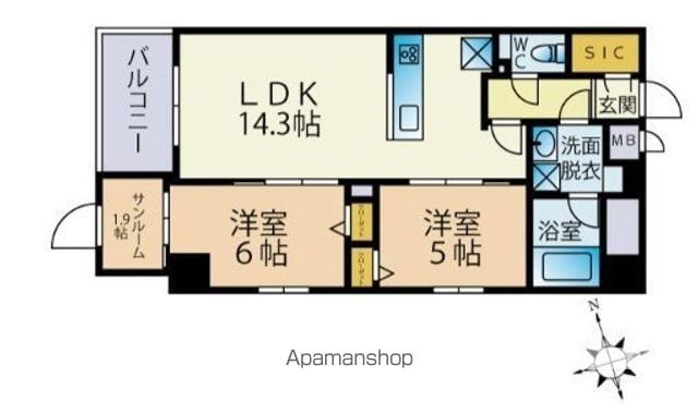 ODAKI BLDG OTEMONの間取り写真