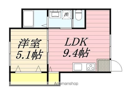Ｌｉｋｅ蘇我[1LDK/32.29m2]の間取図