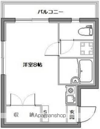 ピアツナワキ[1R/22m2]の間取図