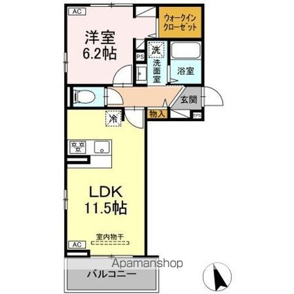 ヴィラＨ＆Ｈ[1LDK/42.93m2]の間取図