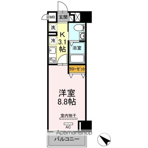 【日野市多摩平のマンションの間取り】