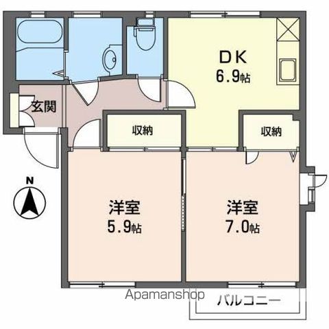 ディアスヤマーニ C棟の間取り写真
