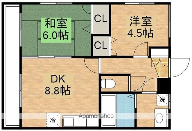 コスモマンションの間取り写真
