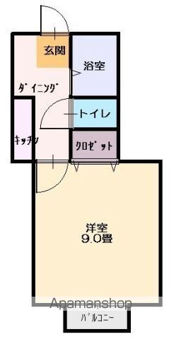 シャインリバーAの間取り写真