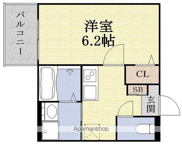 ヴェルメゾン三津屋中の間取り写真
