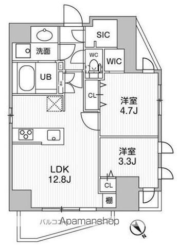 SーRESIDENCE目黒大岡山BRESAの間取り写真
