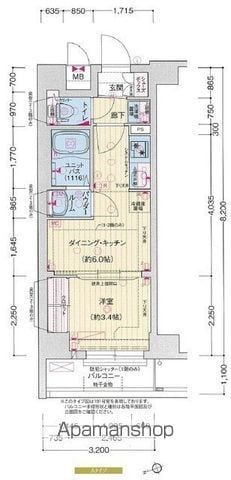 プレサンス ジェネ 赤羽 真正寺坂の間取り写真