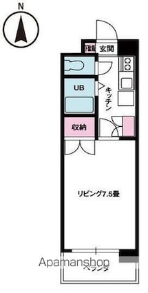 ジョイフル第１小坂[1K/24.94m2]の間取図