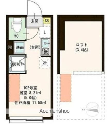 Pere Noel 鷺ノ宮の間取り写真