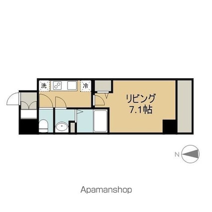 Ｐ＇ｓ　ｉｍａｉｋｅ[1K/25.12m2]の間取図