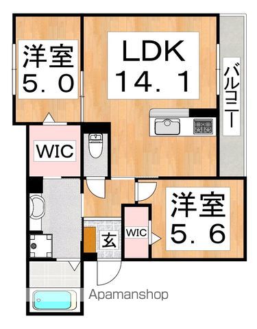 PASSARO GRANDE 北田辺の間取り写真