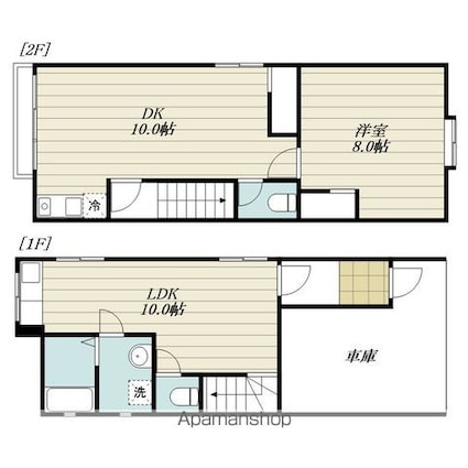 矢野貸家[2LDK/73.28m2]の間取図