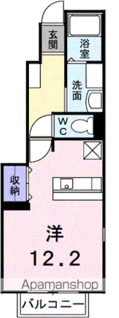 サニーヴィラ・Ｎ　Ｂ[1R/32.9m2]の間取図