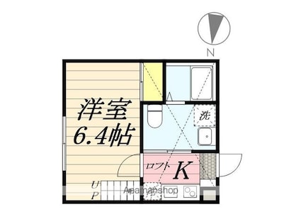 ＫＵＲＯ　ｃｏｕｒｔ[1K/20.03m2]の間取図