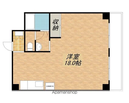 第１６洛西ハイツ瀬田[1R/38.88m2]の間取図