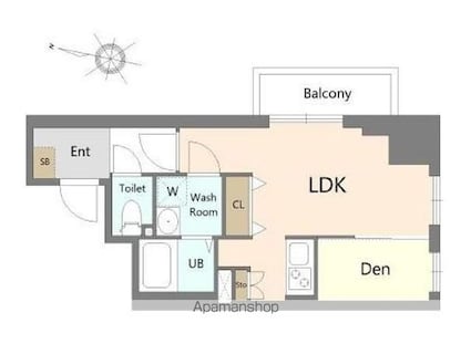 テラス阿佐ヶ谷[1LDK/30.51m2]の間取図