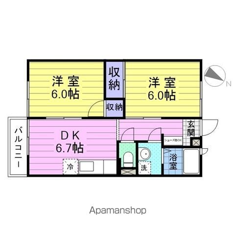 フィオーレAの間取り写真
