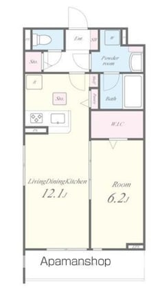 ＬＵＣＩＥ　ＴＳⅡ[1LDK/45.04m2]の間取図