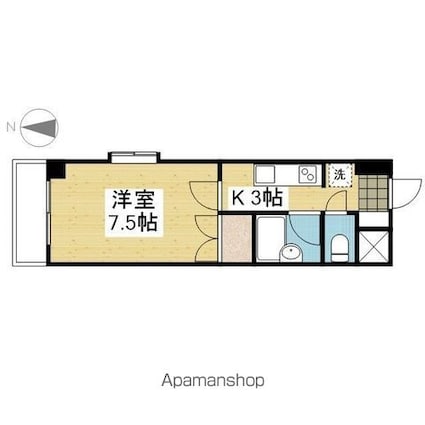 ベルメゾン久万ノ台[1K/1m2]の間取図