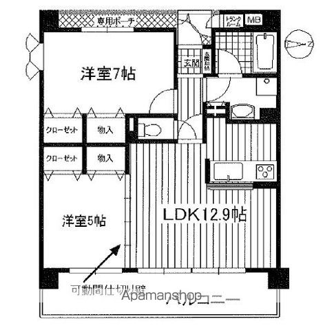 セイワパレス江坂広芝町の間取り写真
