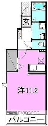 コンフォーティアＫＯＵＭＥ　４[1R/30m2]の間取図