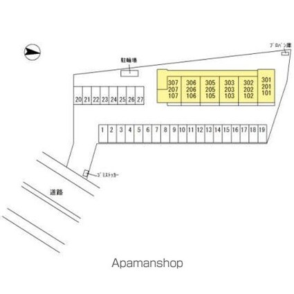 ｌｕａｎａルアナ[1LDK/37.03m2]の駐車場