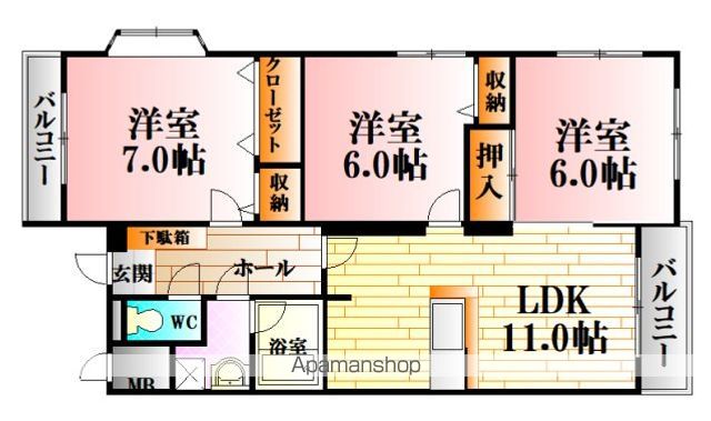 ベルコートIの間取り写真