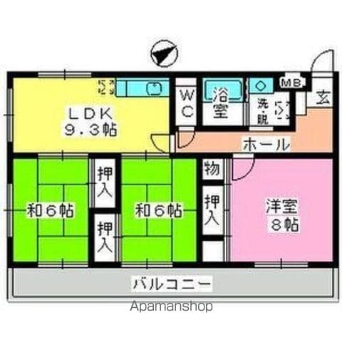 ルミエール篠原の間取り写真