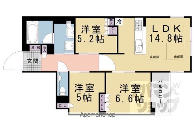 イーグルコート京都御所南プレミアム迎賓館の間取り写真