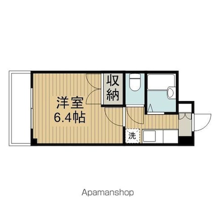フォルス千川[1K/19.84m2]の間取図