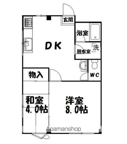 堀内コーポの間取り写真