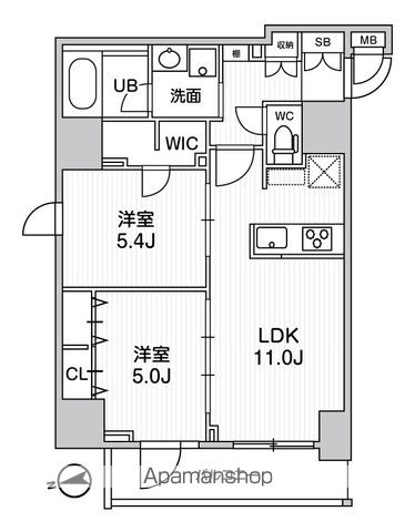 SーRESIDENCE新御徒町CHIAROの間取り写真