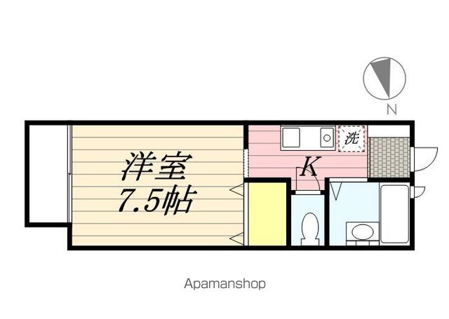 立川市柏町のアパートの間取り