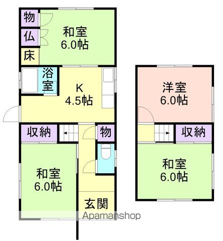 岩出市金屋戸建て（２５４－２４）の間取り