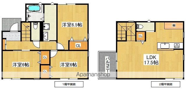 立川市砂川町の戸建ての間取り