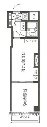 アルス東高円寺[1DK/30m2]の間取図