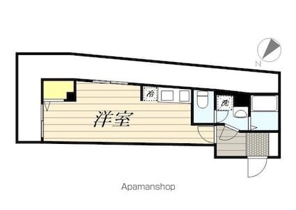 Ｆｏｒｔｉｔｕｄｏ四街道[1R/25.37m2]の間取図