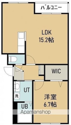 プリマヴェーラ[1LDK/50.52m2]の間取図