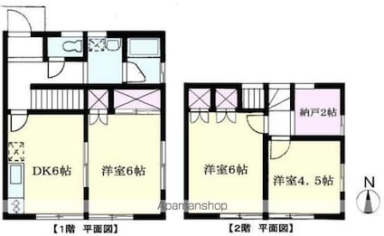 東京都杉並区高円寺北３丁目[3DK/69.56m2]の間取図