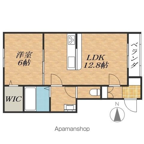 河東郡音更町 3階建 築3年の間取り写真