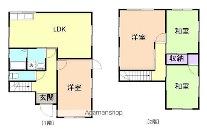 六十谷戸建（１２５２－１４）[4LDK/110m2]の間取図