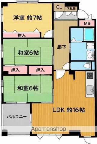 清水ハウスの間取り写真