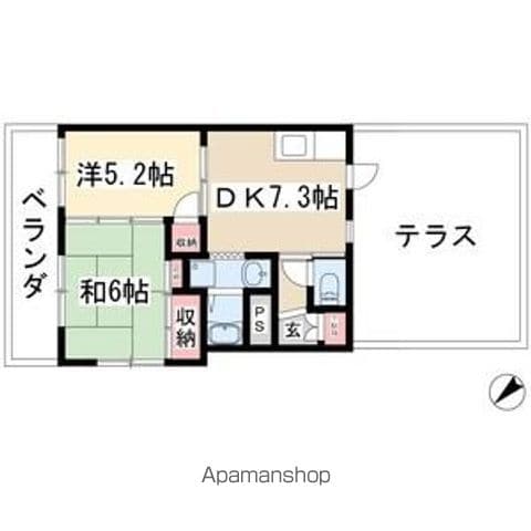 牧の原中央マンションの間取り写真