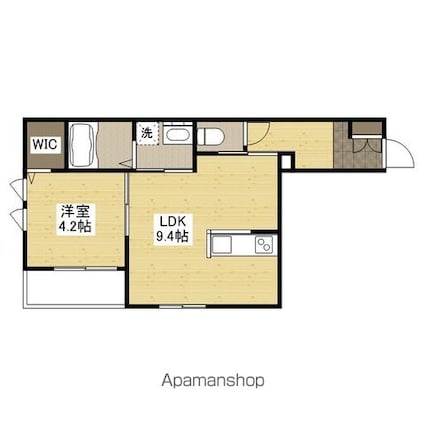 ＯＲＣＨＩＤ　ＲＥＳＩＤＥＮＣＥ[1LDK/34.48m2]の間取図