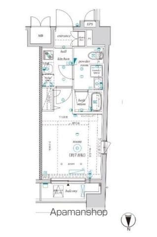 【新宿区中落合のマンションの間取り】