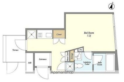 ＫＤＸレジデンス下馬[1R/27.36m2]の間取図