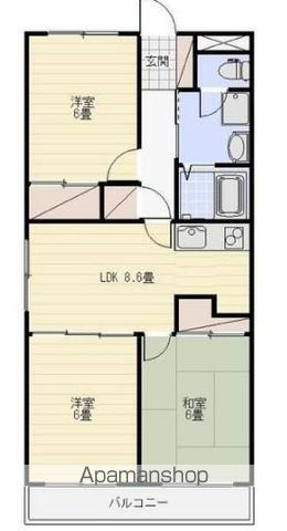 山の手マンションIIの間取り写真