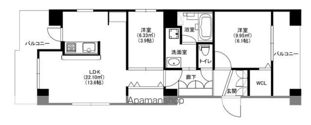 MODERN PALAZZO高宮の間取り写真