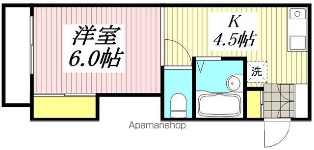 【日野市日野本町のマンションの間取り】