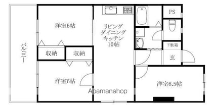 第２日興マンション[3LDK/60.78m2]の間取図